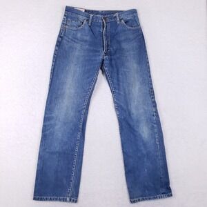 Bison Western Selvedge Redline Denim Jeans 31x31 Blue